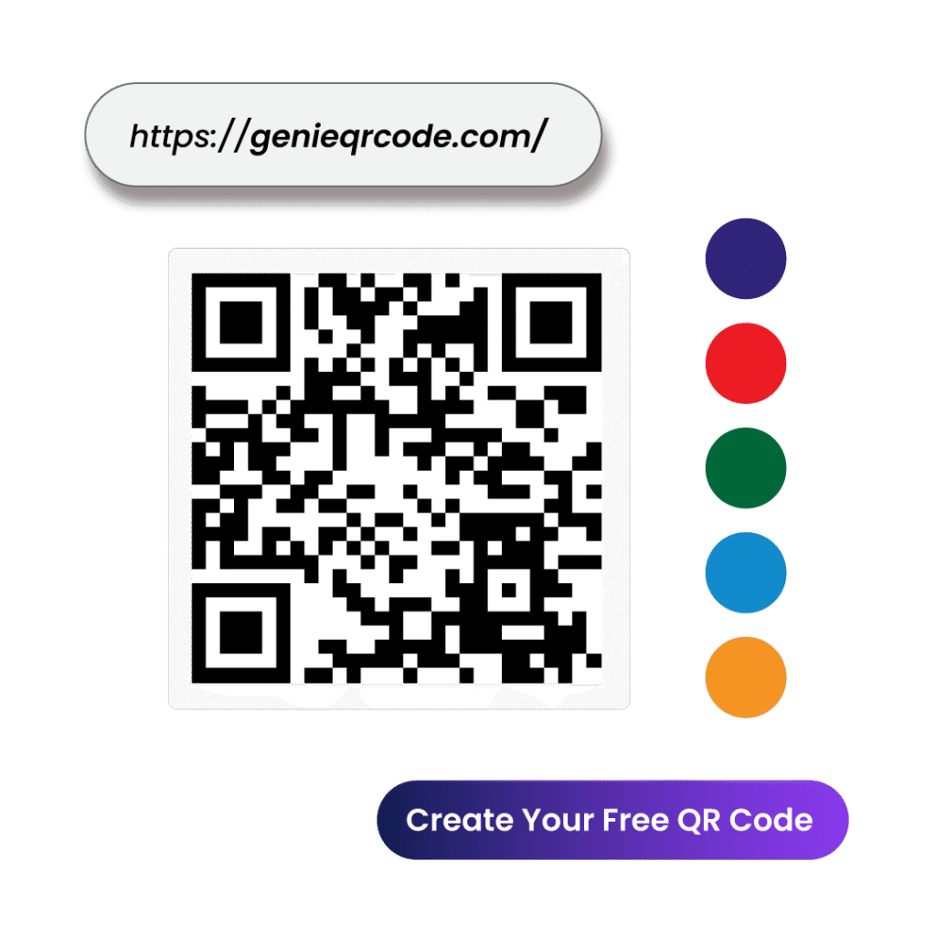Create free QR codes online with Genie QR Code — no sign-up required, unlimited QR code generator for websites, WiFi, business cards, and payments